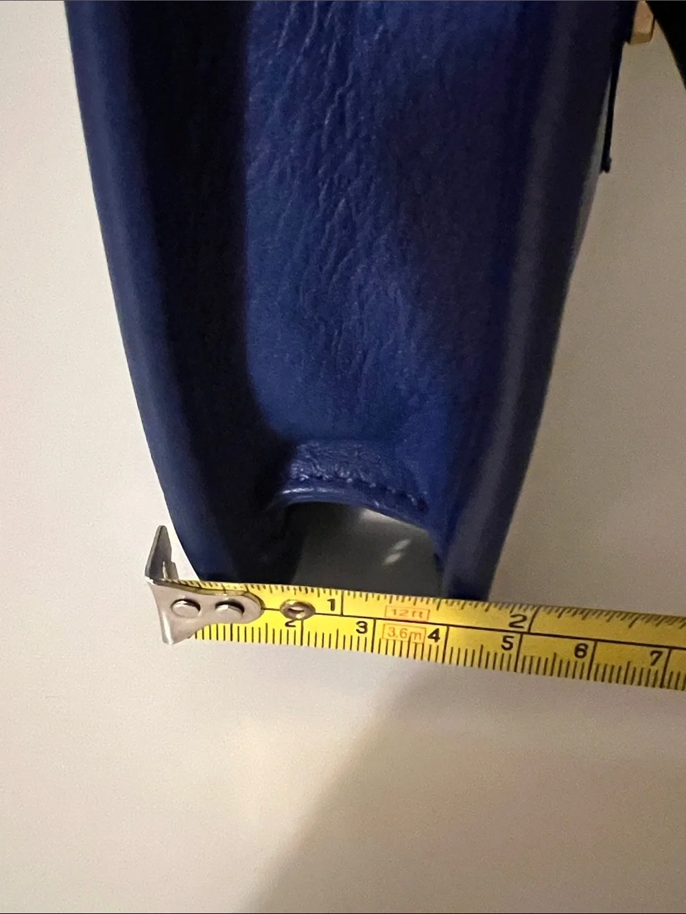 Tory Burch Royal Blue Leather Clutch with Gold Hardware